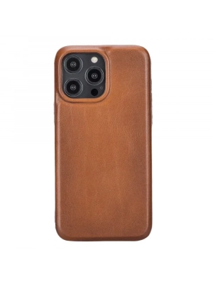 ÇOK SATAN Apple iPhone 14 Pro Max Uyumlu Deri Arka Kapak ROCK RST2E