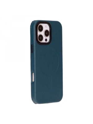 ÇOK SATAN Apple iPhone 16 Pro Max uyumlu, Hakiki Deri, El Yapımı Kılıf, Mavi