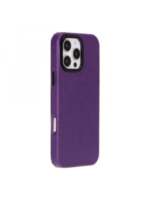 ÇOK SATAN Apple iPhone 16 Pro Max uyumlu, Hakiki Deri, El Yapımı Kılıf, Mor