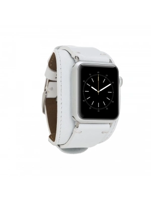 ÇOK SATAN Apple Watch Uyumlu Deri Kordon 38-40-41mm Cuff Pulsar F3