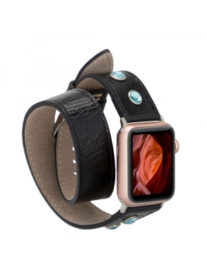 ÇOK SATAN Apple Watch Uyumlu Deri Kordon 38-40-41mm DT FT RST1