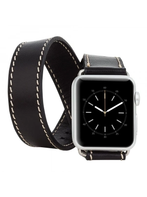 ÇOK SATAN Apple Watch Uyumlu Deri Kordon 38-40-41mm DT RST1