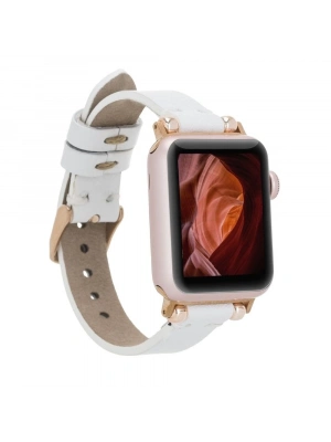 ÇOK SATAN Apple Watch Uyumlu Deri Kordon 38-40-41mm Ferro F3