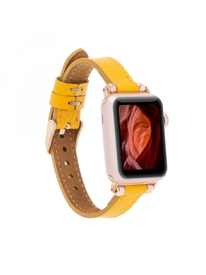 ÇOK SATAN Apple Watch Uyumlu Deri Kordon 38-40-41mm Ferro FL12