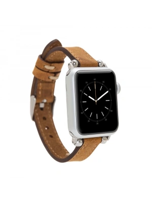 ÇOK SATAN Apple Watch Uyumlu Deri Kordon 38-40-41mm Ferro G19