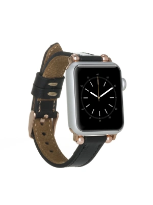 ÇOK SATAN Apple Watch Uyumlu Deri Kordon 38-40-41mm Ferro RST1