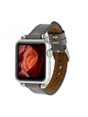 ÇOK SATAN Apple Watch Uyumlu Deri Kordon 38-40-41mm Ferro RST9