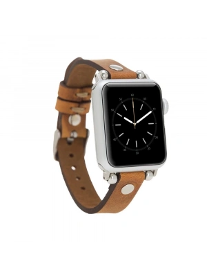 ÇOK SATAN Apple Watch Uyumlu Deri Kordon 38-40-41mm Ferro ST G19