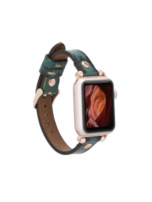 ÇOK SATAN Apple Watch Uyumlu Deri Kordon 38-40-41mm RT V6SEF