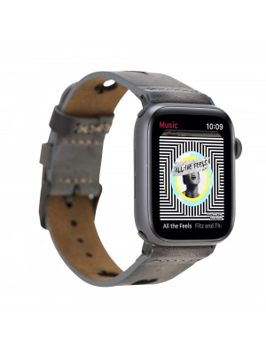 ÇOK SATAN Apple Watch Uyumlu Deri Kordon 38-40-41mm VS4EF Avesta