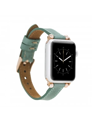ÇOK SATAN Apple Watch Uyumlu Deri Kordon 42-44-45mm Ferro CZ12