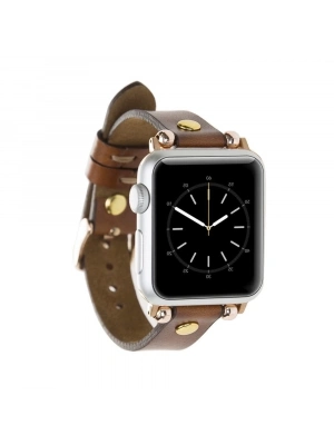 ÇOK SATAN Apple Watch Uyumlu Deri Kordon 42-44-45mm Ferro GT RST2E