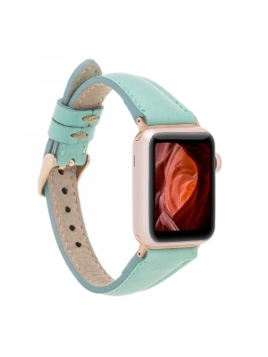 ÇOK SATAN Apple Watch Uyumlu Deri Kordon 42-44-45mm Slim BRN7