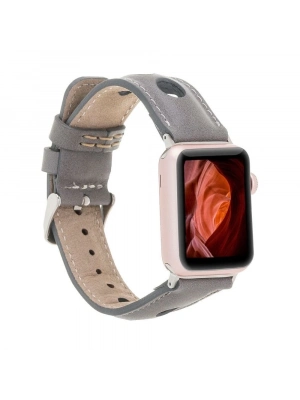 ÇOK SATAN Apple Watch Uyumlu Deri Kordon Çember 42-44-45mm RST9