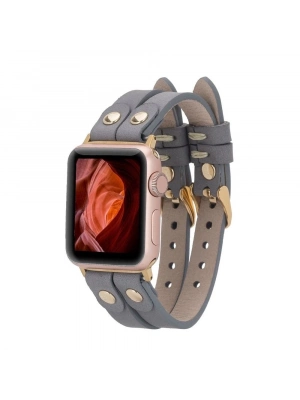 ÇOK SATAN Apple Watch Uyumlu Deri Kordon Ely Double Tour GT RST9
