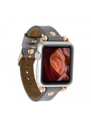 ÇOK SATAN Apple Watch Uyumlu Deri Kordon Ferro 38-40-41mm RT RST9