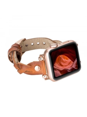 ÇOK SATAN Apple Watch Uyumlu Deri Kordon Wanda 38-40-41mm RT RST2E
