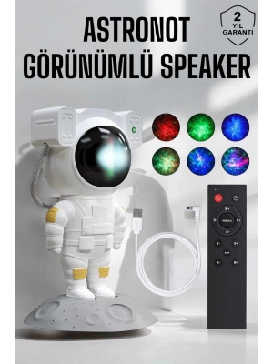 ÇOK SATAN Astronot Görünümlü Projeksiyon Speaker Taşınabilir
