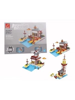 ÇOK SATAN Ausini Assembling Master 573 Parça 3 in 1 İskele ve Deniz Feneri
