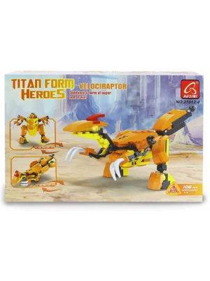 ÇOK SATAN Ausini Titan Form Heroes-4 Velaciraptor 106 Parça