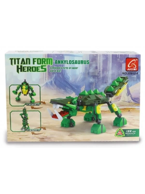 ÇOK SATAN Ausini Titan Form Heroes-6 Ankylosaurus 133 Parça