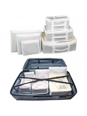 ÇOK SATAN Bavul İçi Organizer Seti - Yatak Odası Organizer Set - Makyaj Organizer Mini Hurçlar (6 Parça)