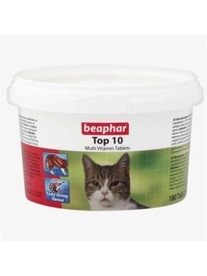ÇOK SATAN Beaphar Top 10 Kedi Multivitamin Tableti 180 Adet