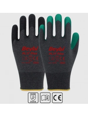 ® Beybi PL17 Flex Likralı İpten Örme Lateks Eldiven NO:9