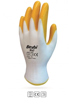® Beybi PN7 No:10 Sarı Nitril Eldiven