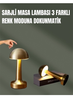® %100 Kademeli Ayarlanabilir Işık – USB Şarjlı Masa Lambası