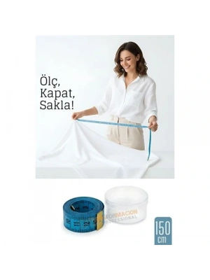 ® 150 cm Plastik Kutulu Mezura – Esnek, Dayanıklı, Dikiş ve Ölçüm İçin Pratik Şerit Metre