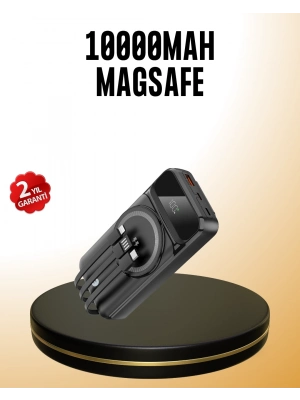 ® 15W Kablosuz Hızlı Şarjlı 10000 mAh Powerbank – Taşınabilir, LED Göstergeli