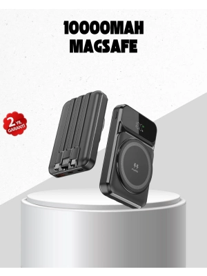 ® 15W Kablosuz Şarj Özellikli 10000 mAh Powerbank –  Type-C Hızlı Şarj