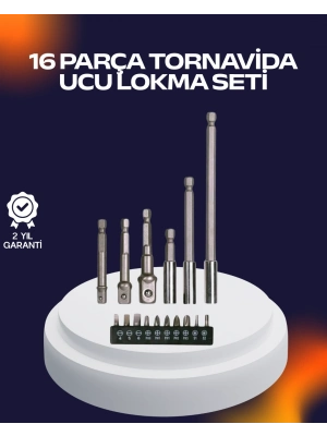 ® 16 Parça Usta İşçilik Bits Takımı Vida Sökme Takma Set