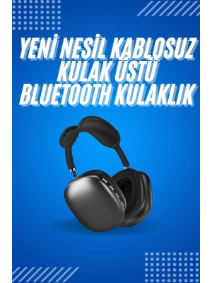 ® 2025 Model Kulak Üstü Kablosuz Bluetooth Kulaklık Gürültü Azalta Uzun Pil