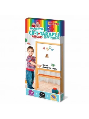 ® 2195 AYAKLI ÇİFT TARAFLI MANYETİK AHŞAP YAZI TAHTASI