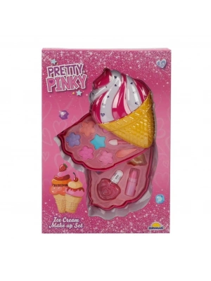 ® 2595 Dondurma Şekilli 2 Katlı Makyaj Güzellik Seti