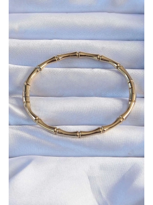 ® 316L Çelik Altın Renk Kemik Model Bileklik