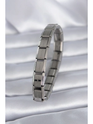 ® 316L Çelik Gümüş Renk Yazılı Nomination Model Kadın Bileklik