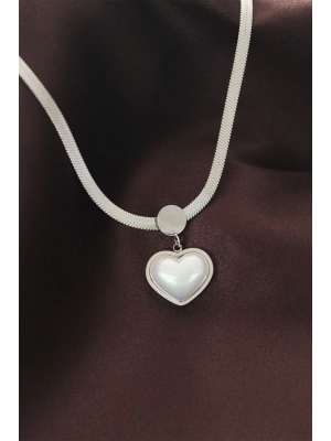 ® 316L Çelik İtalyan Zincir Kalp Kolye