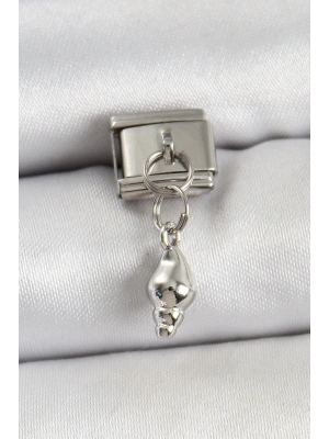 ® 316L Çelik Sallantılı Deniz Kabuğu Model Gümüş Renk Nomination Charm