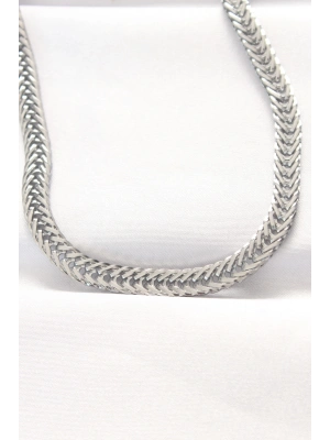 ® 316L Çelik Silver Renk Balık Sırtı Zincir Kolye