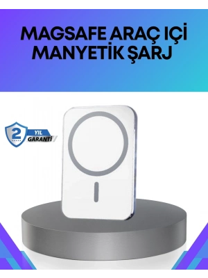 ® 360° Döner Başlıklı MagSafe Araç Telefon Tutucu Hızlı Şarjlı