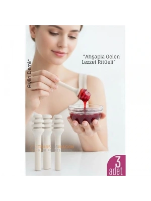 ® 3’lü Ahşap Mini Kaşık Seti – 6.5 cm Reçel, Bal ve Sos Servisi İçin Doğal Sunum Kaşıkları