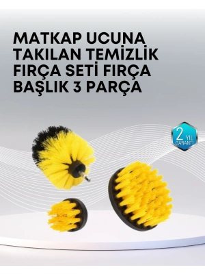 ® 3’lü Matkap Ucu Temizlik Fırçası Seti Çok Amaçlı