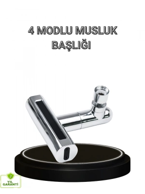 ® 4 Fonksiyonlu Musluk Başlığı 360 Derece Dönebilen ve Su Tasarruflu