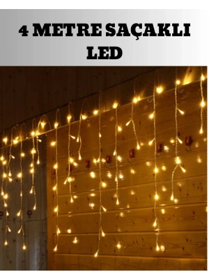 4 Metre Şelale Led Işık Perdesi Dekoratif