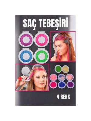 ® 4 Renk Geçici Saç Tebeşir Seti
