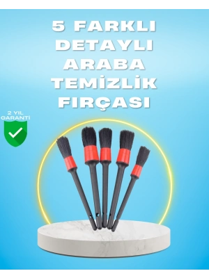 ® 5li Araba Temizlik Fırçaları-Farklı Boyutlu Fırçalarla Derinlemesine Temizlik