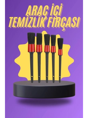 ® 5 Parça Araç İçi Temizlik Fırçası Araç İçi-Dışı Temizleme Fırça Seti